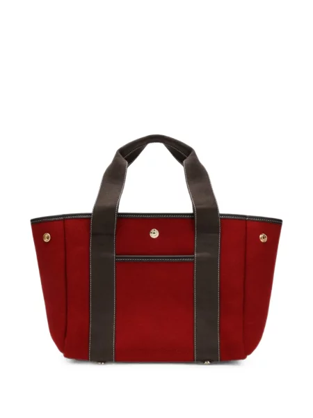 Iš natūralios odos shopper rankinė Rue De Verneuil raudona