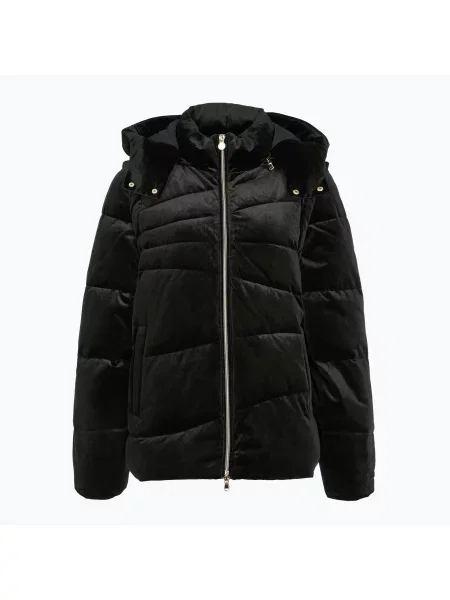 Geacă pentru femei Train Athletic Velour Extra Padded black negru