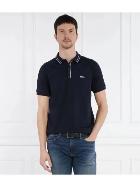 BOSS GREEN Tenisz póló Paule 2 | stretch kék