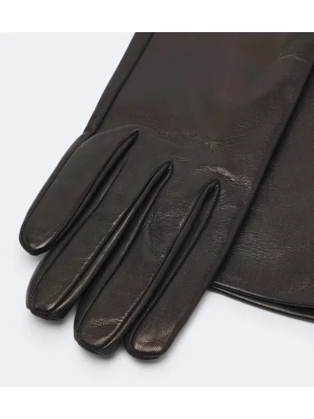 Mănuși Toteme din piele negru