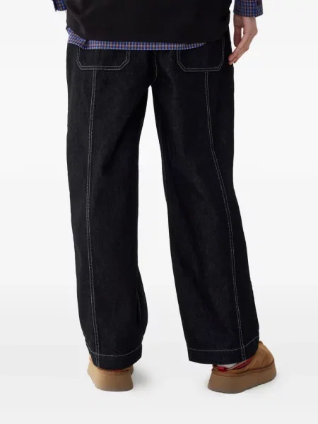 Blugi Studio Tomboy cu picior lat albastru