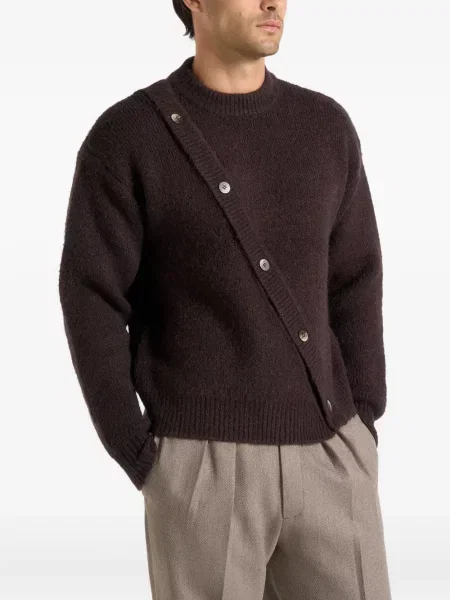 Asymetrický svetr Manière De Voir hnědý