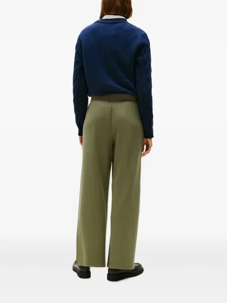 Pantaloni Tommy Hilfiger cu broderie verde