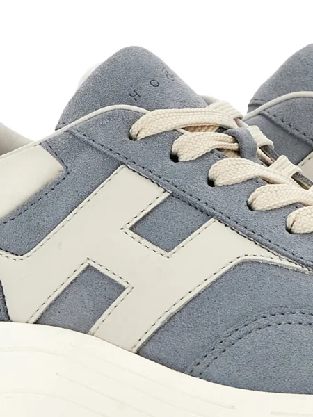 Sneakerși Hogan din piele albastru