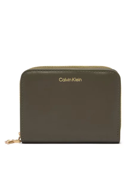 Calvin Klein portfel skórzany zielony