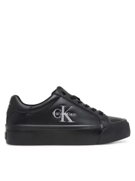 Calvin Klein Αθλητικά Vulc Flatform Laceup Low Lth μαύρο