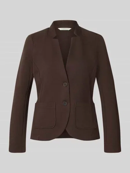 Krój regular fit krótki blezer z dodatkiem bawełny Tom Tailor