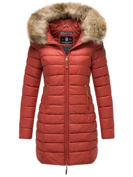 MARIKOO Zimski plašč Rose rjasto rdeča