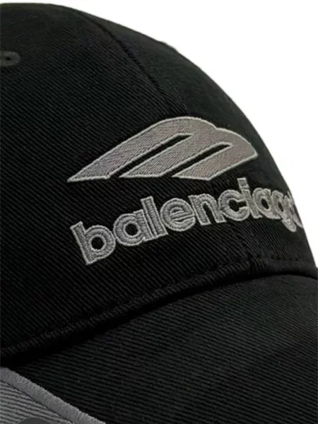 Șapcă Balenciaga cu autograf negru