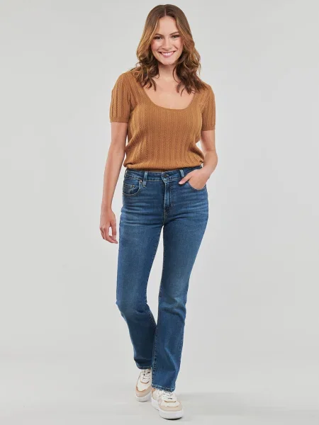 Blugi evazați Levi's® cu talie înaltă albastru