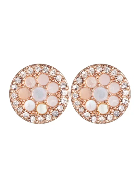 FOSSIL Uhani VINTAGE GLITZ rožnato zlata / roza bela