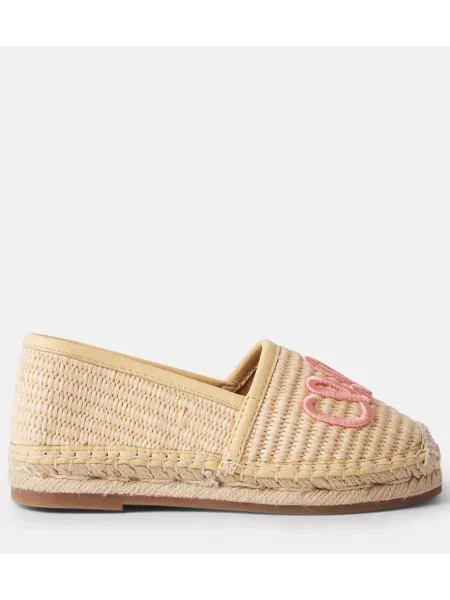 Haftowane espadryle Chloe beżowe