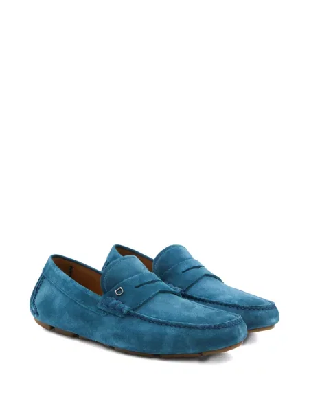 Pantofi loafer Ferragamo fără toc albastru