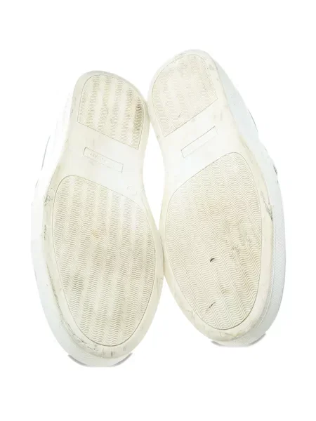 Sneakerși Philipp Plein din piele slip-on alb