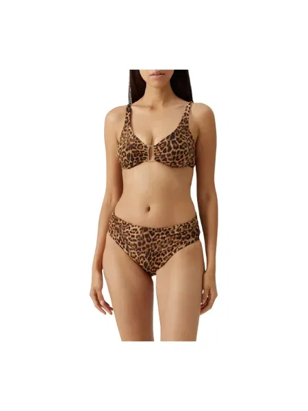 Top Melissa Odabash w grochy brązowy