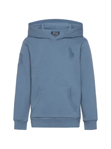 Bluza z kapturem dziecięca Polo Ralph Lauren niebieska