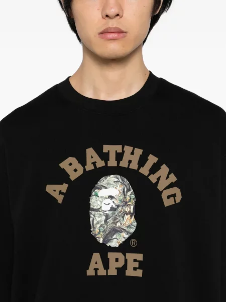 Hanorac A Bathing Ape® cu imagine negru