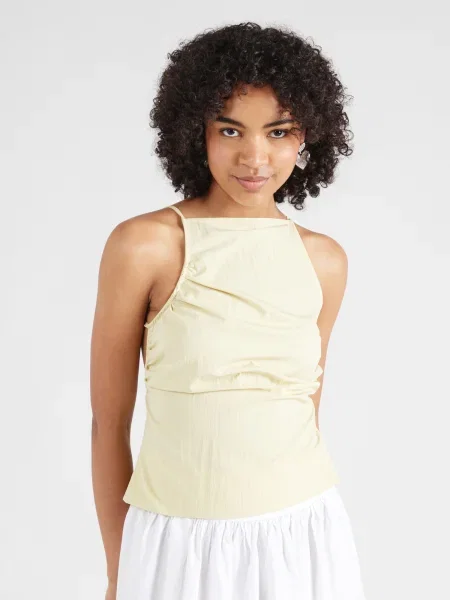 ABOUT YOU Top Nicky pastel galben
