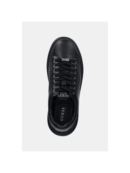Sneakersy Guess skórzane czarne