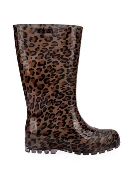 Botine Melissa cu imagine cu model leopard maro