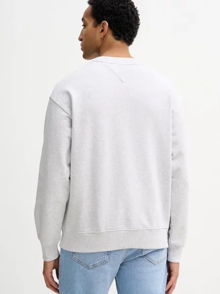 Mikina Tommy Jeans melanžová šedá