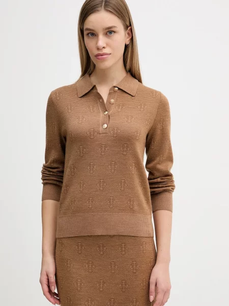 Gant pulover de lână light maro