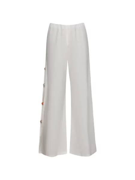 Pantaloni Baobab cu strasuri alb