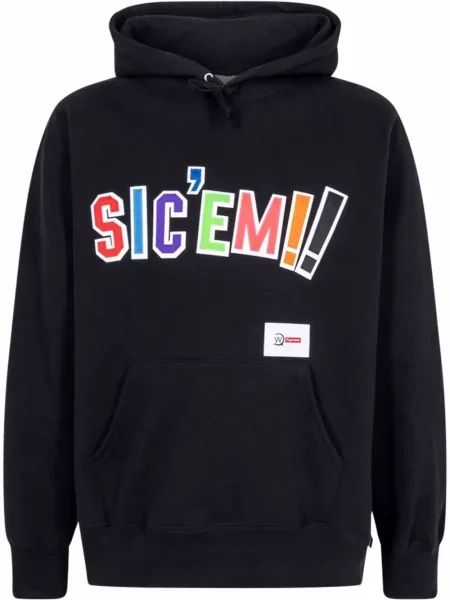 Hanorac cu glugă Supreme negru