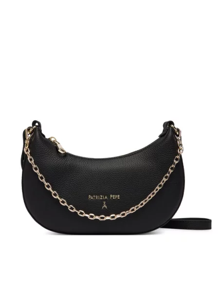 PATRIZIA PEPE Torba za čez ramo črna
