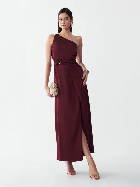 BWLDR Rochie NIALL roşu închis