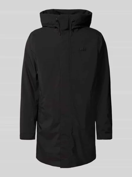 Płaszcz z kapturem w kroju regular fit model Munich' Helly Hansen czarny