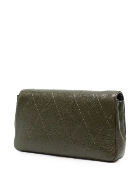 Matlasat geantă plic Tory Burch verde