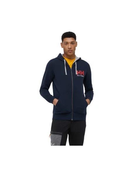 Bluza z kapturem Helly Hansen z kapturem z logo niebieska