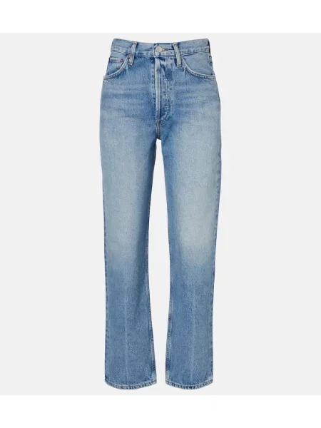 Proste jeansy Agolde niebieskie