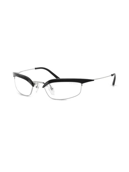 Ochelari de soare Prada Eyewear cu imprimeu geometric negru
