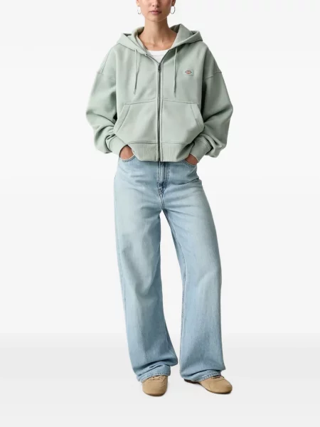 Mikina s kapucí Dickies s autogramem zelená