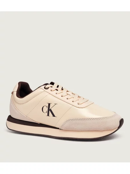 Calvin Klein Teniși din piele | piele întoarsă bej