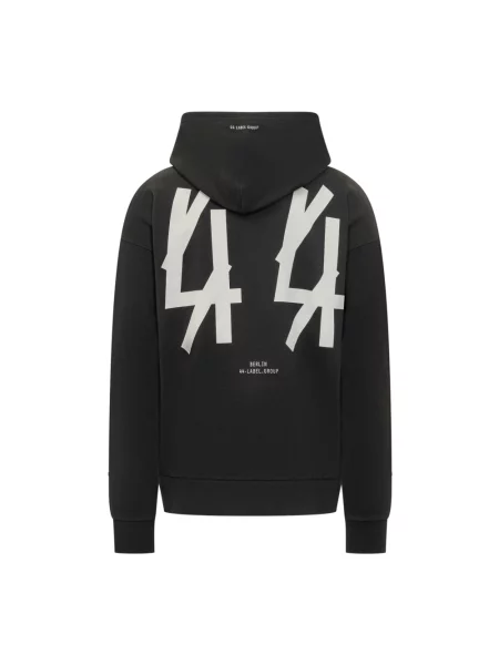 Bluza z kapturem 44 Label Group z kapturem klasyczna czarna