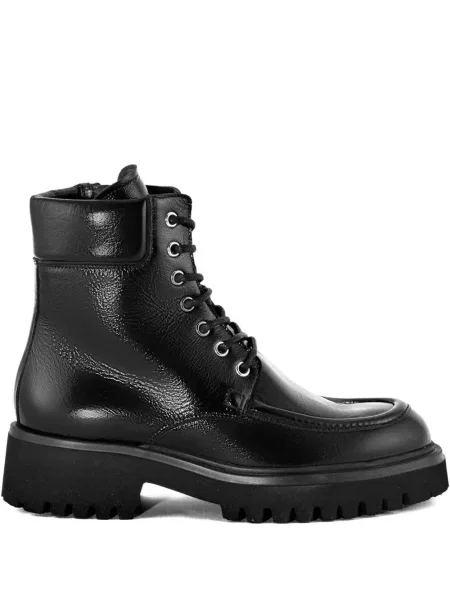 Botine Guglielmo Rotta cu șireturi din dantelă negru