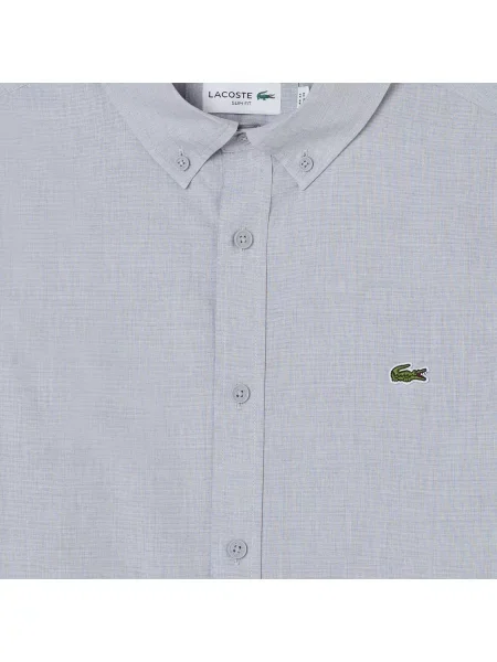 Lacoste Koszula Slim Fit szara