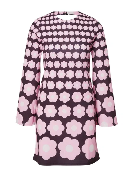 Warehouse Šaty čierna / ružová biela