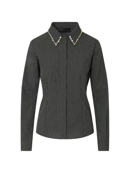 Cămașă Liu Jo cu broderie verde