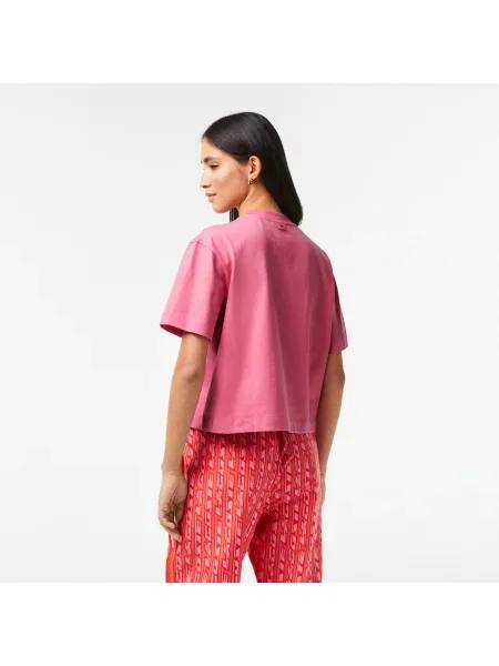 Футболка Lacoste розовая