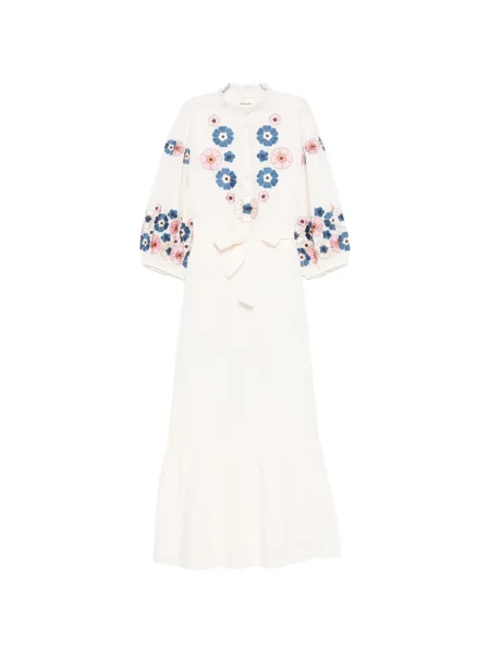 Rochie Antik Batik cu model floral cu volane