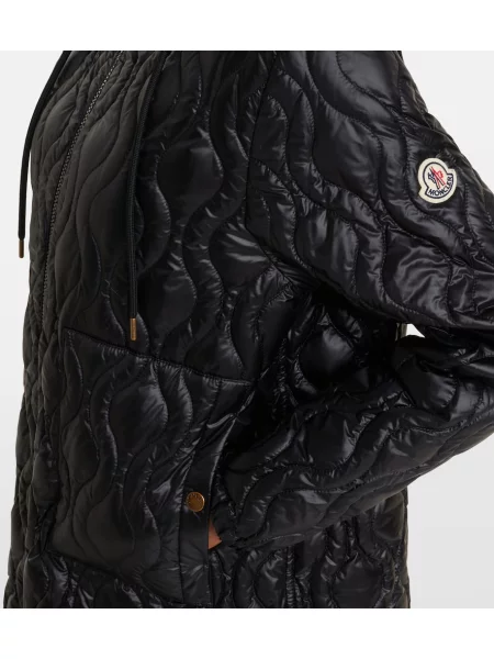 Matlasat geacă cu puf Moncler negru