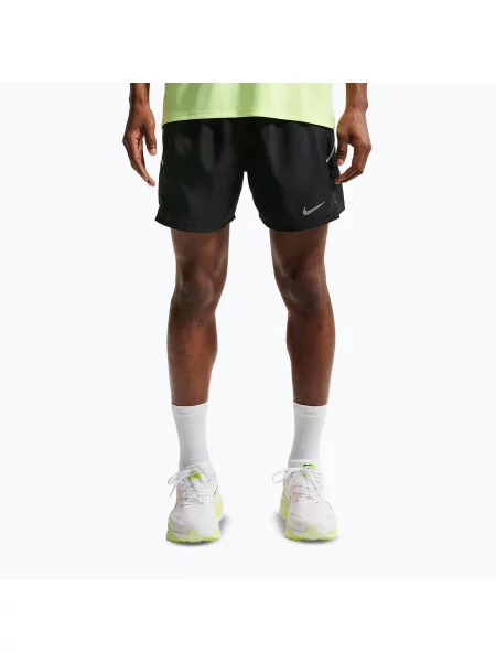 Pantaloni scurți de alergare pentru bărbați Nike Miler Dri-Fit 5" black/black negru