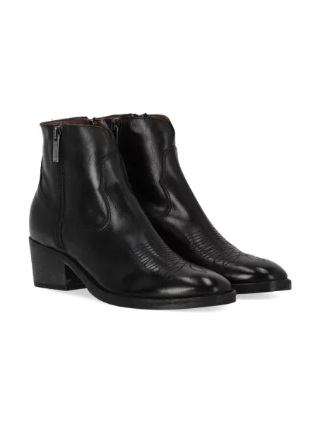 Buty do kostki Duccio Del Duca skórzane czarne