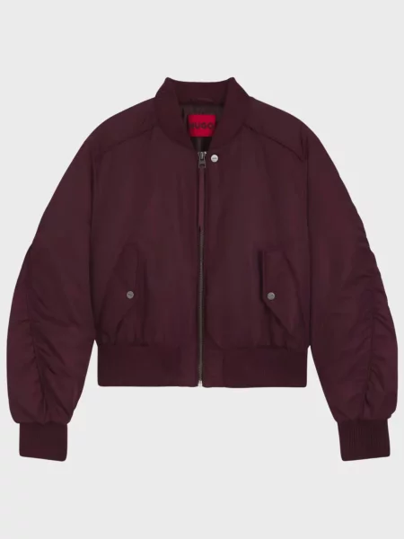 Бомбер Hugo бордовий