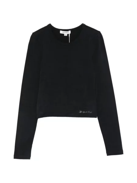 Lung tricou Sporty & Rich negru