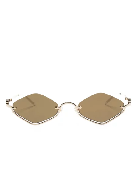 Ochelari de soare Gucci Eyewear cu imprimeu geometric auriu